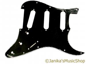 BLACK 3 PLY STRAT PICKGUARD 3PLY C